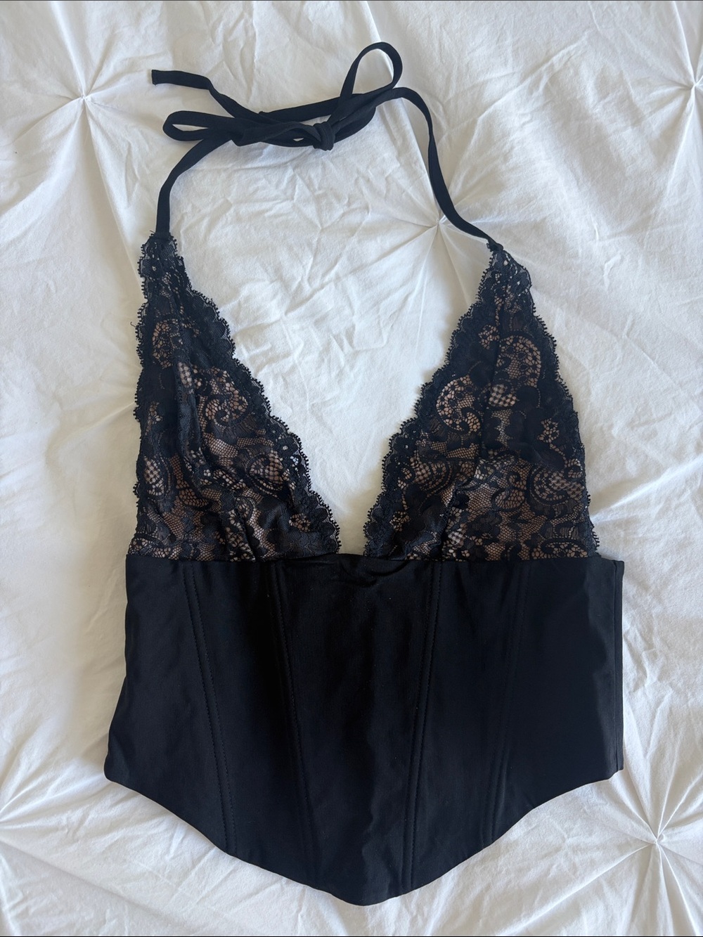 Garage Black Lace Corset